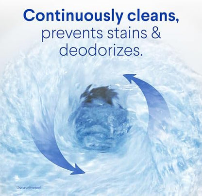 Clorox Ultra Clean Toilet Tablets Bleach & Blue, Rain Clean Scent, 2.47 Ounces Each, 4 Count (Package May Vary)