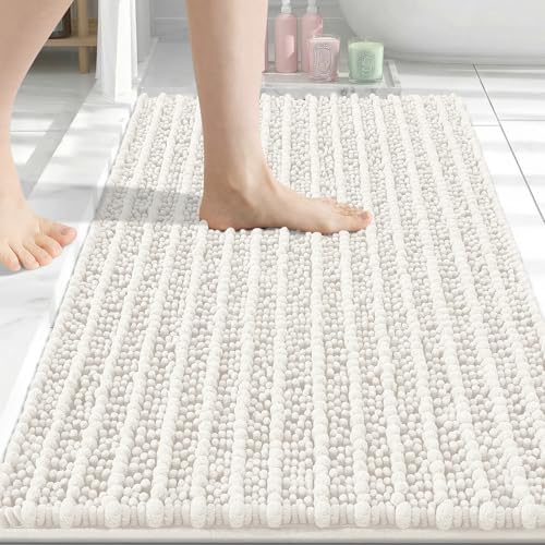 Arotive Bathroom Rugs Mat 30x20, Soft Absorbent Chenille Shaggy Bath Mat