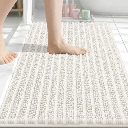 Arotive Bathroom Rugs Mat 30x20, Soft Absorbent Chenille Shaggy Bath Mat