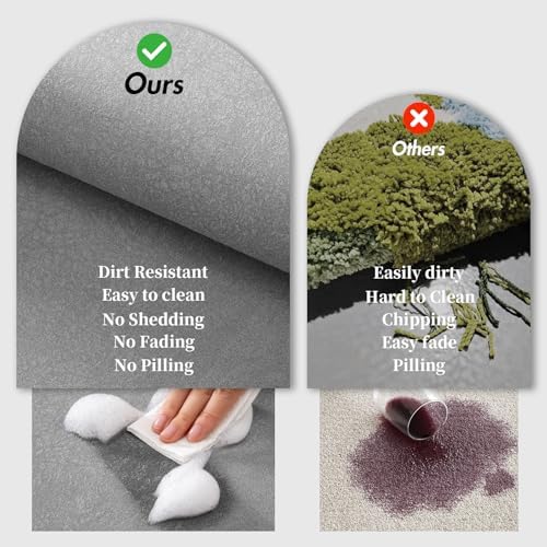 Diatomaceous Earth Bath Mat Stone Bath Mats for Bathroom,17"x27.5",Grey