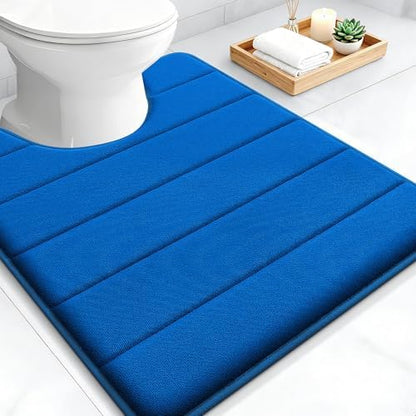 OLANLY Memory Foam Toilet Rugs U Shaped 24x20, Super Soft and Absorbent