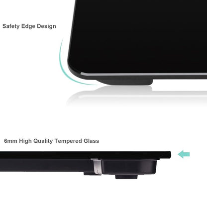 Triomph Precision Digital Body Weight Bathroom Scale with Backlit Display, Step-On Technology, 400 lbs Capacity and Accurate Weight Measurements, Black