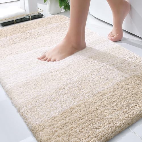 OLANLY Bathroom Rugs Mat 36x24, Extra Soft Absorbent Microfiber Bath Rugs