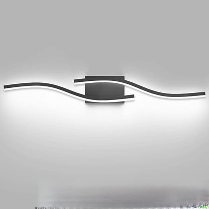 PRESDE 32 Inch LED Bathroom Vanity Light Bar, Modern Black Wall Lighting Fixture Over Mirror Dimmable 3CCT
