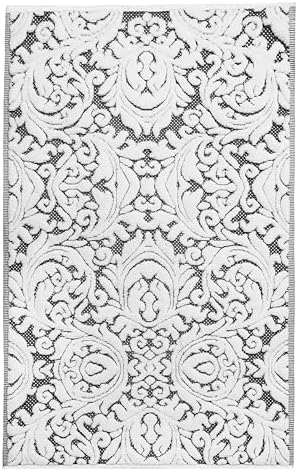 COTTON CRAFT Bath Tub Mat - 1 Pack Sculpted Jacquard Bathroom Mat - Black