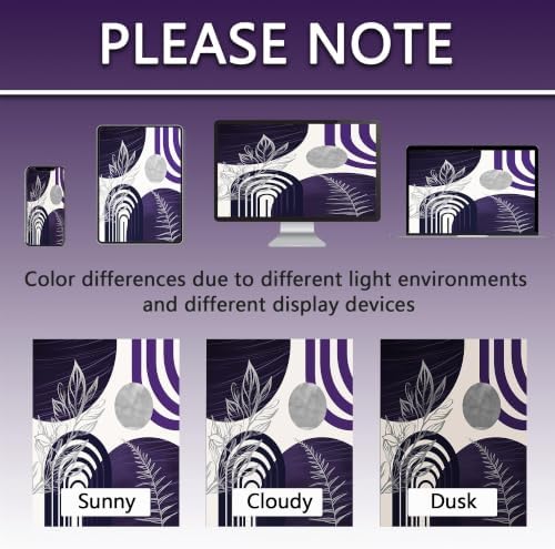 Dark Purple and Grey Extra Long Shower Curtain, Tall 72X96 in