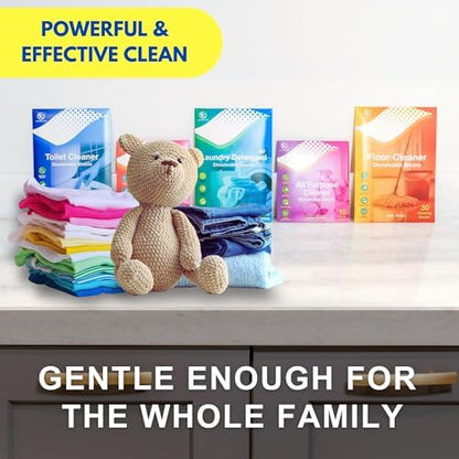 All Purpose Cleaner Sheets: Lemon Scent, Makes 5 Bottles