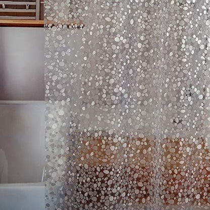 Bostofy EVA 3D Waterproof Shower Curtain Liner, Clear Extra Long Bathroom Shower Liner with Rustproof Metal Gromments and Weighted Magnet,72”Width x 84”Length