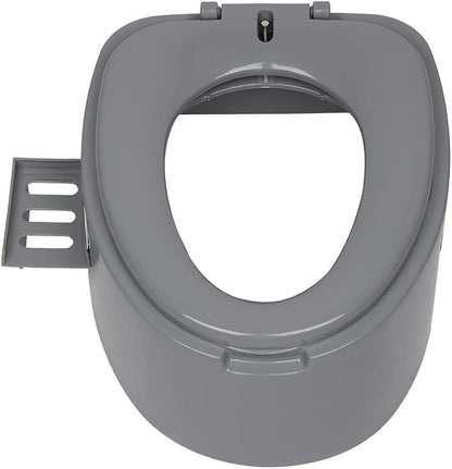 Ochine Portable Toilet Camping Porta Potty, Portable Folding Toilet with Lid, Indoor Outdoor Commode with Detachable Inner Bucket and Removable Paper Holder for Camping, Boat, Van, Emergency Use