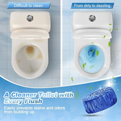 KIISIISO Toilet Bowl Cleaner Tablets,18 Pack, Auto Cleaning, Long-Lasting