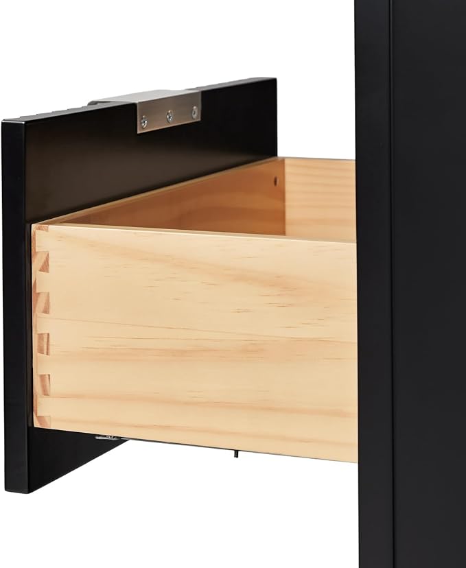 ARIEL Milan Bathroom Storage Cabinet 65”H x 20”W x 16”D Black