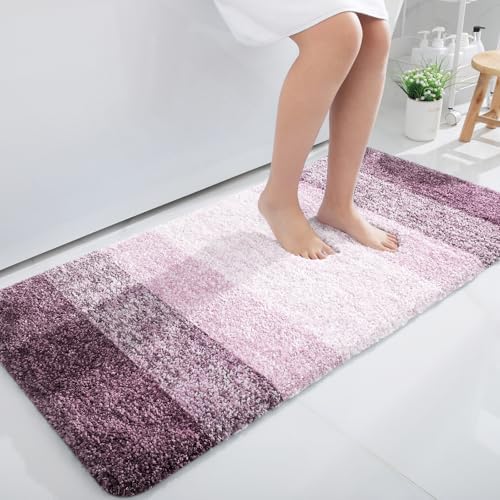 OLANLY Large Bathroom Rugs 50x30, Extra Soft Absorbent Microfiber Bath Rugs
