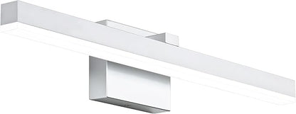 PRESDE Modern 24inch Bathroom Vanity Light LED Bathroom Light Fixture Over Mirror Dimmable Silver Bath Wall Lighting