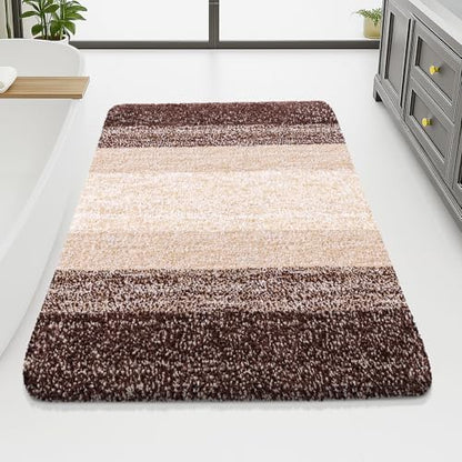 Arotive Microfiber Bathroom Rugs, Shaggy Soft Absorbent Bath Rug, 70x46