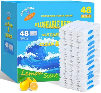 72 Count Flushable Toilet Bowl Cleaner Refills, Toilet Cleaner Refill Pads