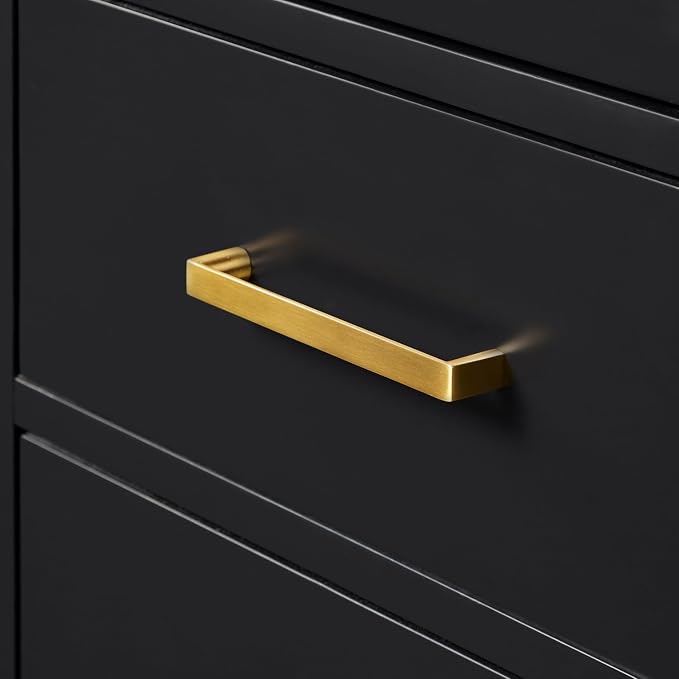 ARIEL Hepburn Bathroom Storage Cabinet - Solid Hevea Wood and Fully Assembled for Long-Lasting Durability and Sophisticated Finish, Freestanding Linen Bathroom Cabinet - 65”H x 20”W x 16”D, Black