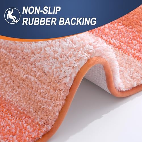 OLANLY Bathroom Runner Rug 47x24, Extra Soft Absorbent Microfiber Bath Rugs