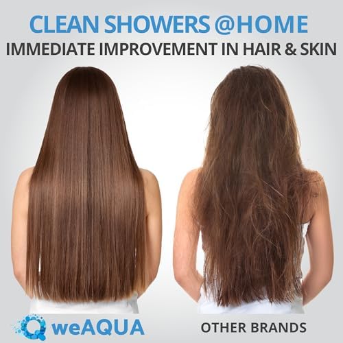 weAQUA Heavy Duty 2-PACK Shower Filter for Hard Water Chlorine Heavy Metals
