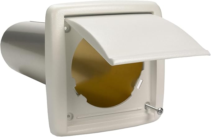 Broan-NuTone AR110LKVV SurfaceShield Vital Vio Powered Exhaust Vent LED White Light & Violet Light, 110 CFM, White & Available NuTone WVK2A Flexible Wall Ducting Kit for Ventilation Fans, 4-Inch