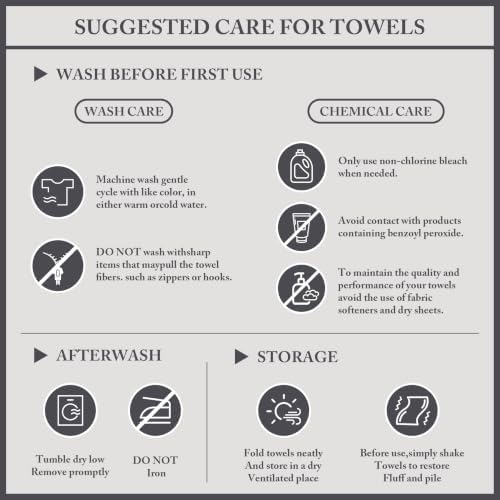 Madison Park 100% Turkish Cotton 600 GSM Bath Towel Set, 6 Piece, Sand