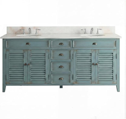 60” Cottage look Abbeville Bathroom Double Sink Bathroom Vanity CF88323-60BU