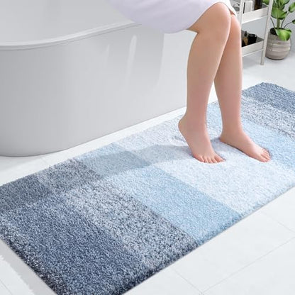 OLANLY Large Bathroom Rugs 50x30, Extra Soft Absorbent Microfiber Bath Rugs