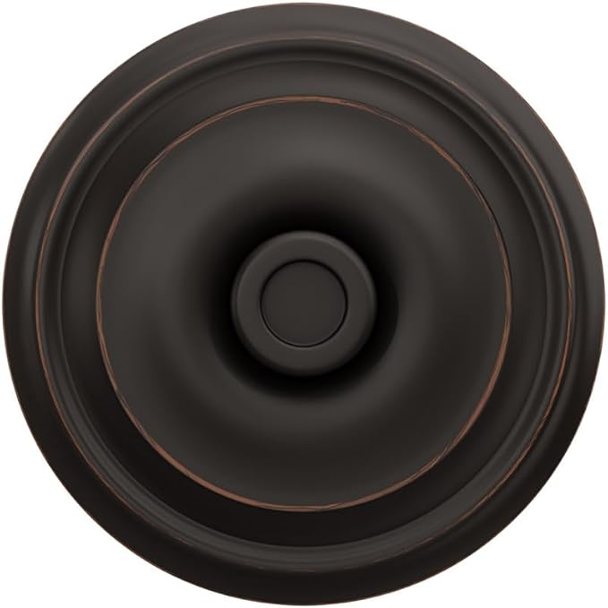 Schlage F40 GEO 716 Georgian Door Knob, Bed & Bath Privacy Lock, Aged Bronze