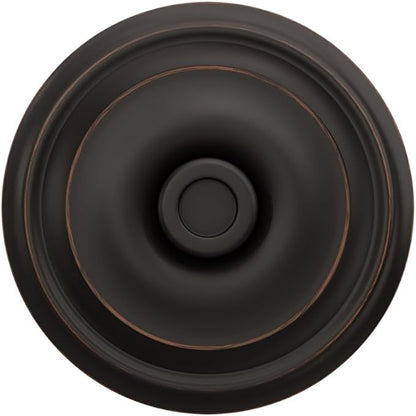 Schlage F40 GEO 716 Georgian Door Knob, Bed & Bath Privacy Lock, Aged Bronze
