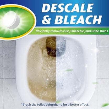 Ksend Toilet Bowl Cleaner Tablets 60 Pack, Auto Bleach, Powerful Cleaning