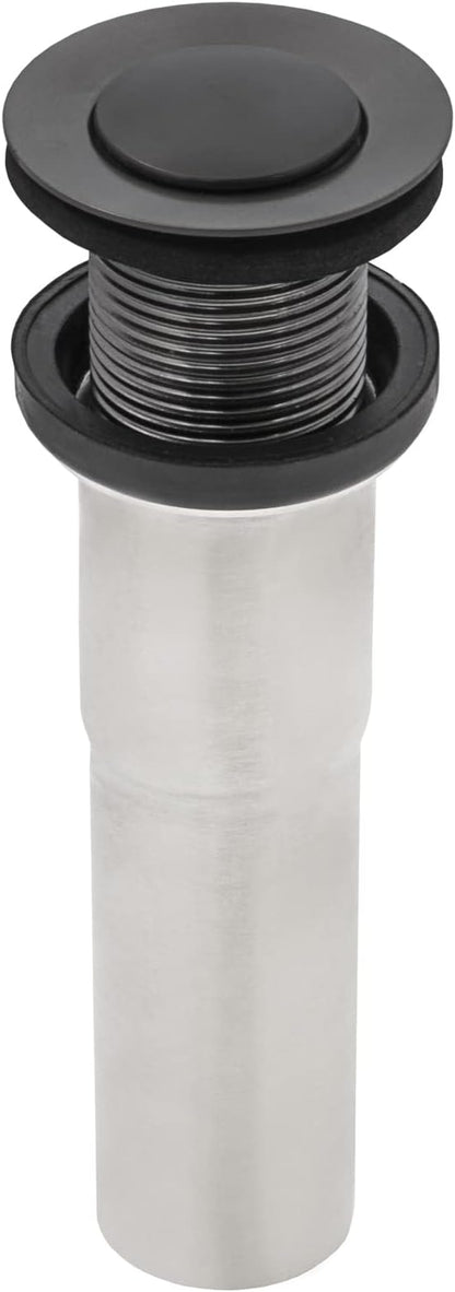 Ruvati 18 x 12 inch Gunmetal Black Undermount Bathroom Sink - 16 Gauge Stainless Steel Bathroom Sink with Brushed Finish, Easy-to-Clean Undermount Sinks - RVH6110BL