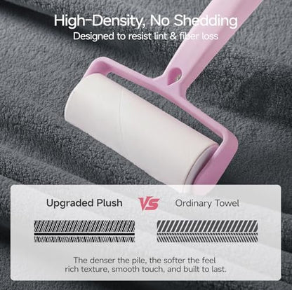 REDKISS Pack of 6 Towel Set - 2 Extra Large Bath, 2 Hand, 2 Washcloths, Ultra Soft & Highly Absorbent, Quicker to Dry, Grey Towels for Bathroom, Spa, Hotel, Gym
