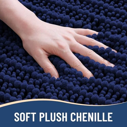 Arotive Bathroom Rugs Mat 45x27, Soft Absorbent Chenille Shaggy Bath Mat