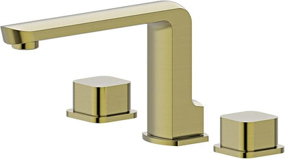 Bath Royale Classic 8" Pasha Lav Widespread Bathroom Sink Faucet with Brass Spout, Brushed Gold