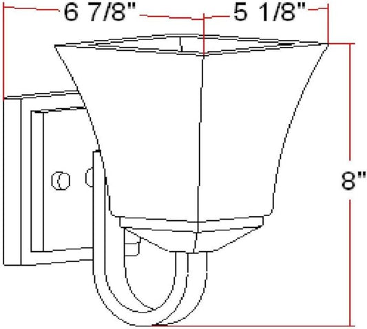 Design House 587733 Torino Traditional 1-Light Indoor Dimmable Up/Down Mount Bathroom Vanity Light with Frosted Glass for Hallway Foyer, Satin Nickel
