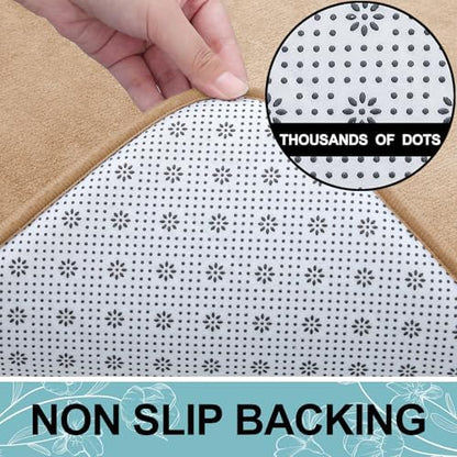 Smiry Memory Foam Bath Mat 47x24, Extra Soft and Absorbent Bathroom Rugs