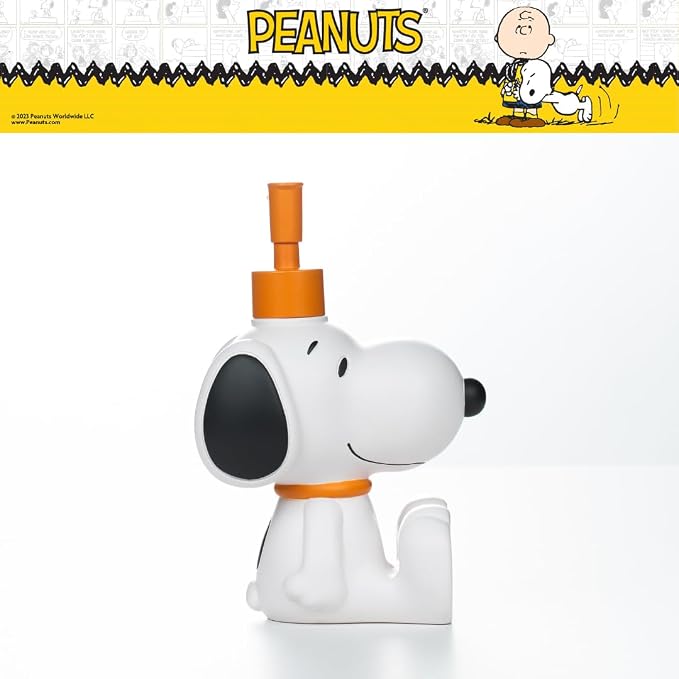 Peanuts Snoopy Soap/Lotion/Hand Sanitizer Resin Pump Dispenser, 12.70 Ounces, (Officially Licensed Product) by Franco