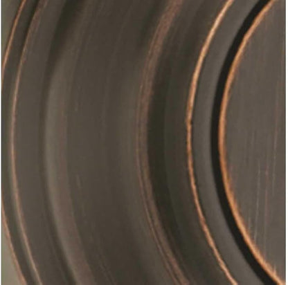 Kwikset Tustin Dummy Door Handle, Single Sided Lever for Closets, French Double Doors, and Pantry, Venetian Bronze Non-Turning Left Handed Interior Push/Pull Lever, with Microban Protection