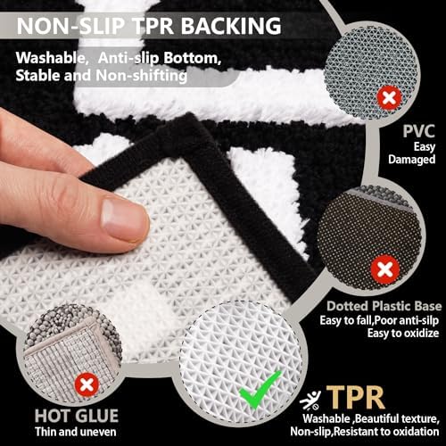 KOEXM Get Naked Bath Mat Cute Bathroom Rugs 16" x 24" Non-Slip