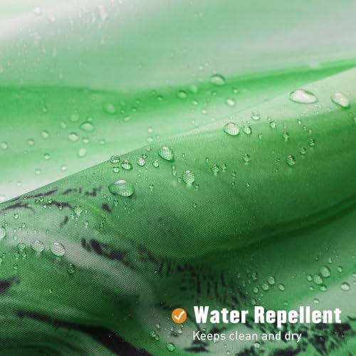 Emerald Green Marble Shower Curtain, Abstract Watercolor, 72 x 72 Inches