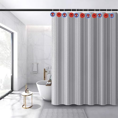 12-Piece Spider Shower Curtain Hooks for Bathroom