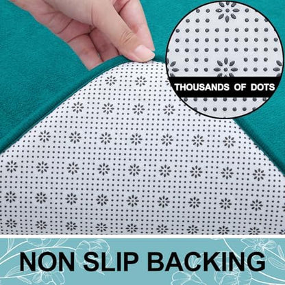 Smiry Memory Foam Bath Mat 24x16, Extra Soft and Absorbent Bathroom Rugs