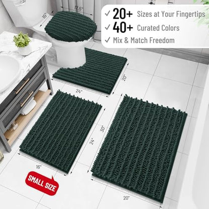 Arotive Bathroom Rugs Mat 47x24, Soft Absorbent Chenille Shaggy Bath Mat