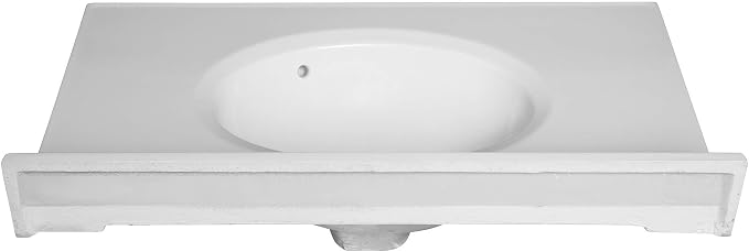 Cultured Marble Composite Bathroom Sink Top - Fits Standard 30” Vanity | Elegant and Durable Bathroom Sinks for Modern Homes - Upgrade Your Space - Perfect for Any Bathroom Design
