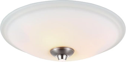 Good Housekeeping (81005) Spartan 70 CFM 2.0 Sones Decorative Bathroom Ventilation Exhaust Fan with Light (2 Finials Included)