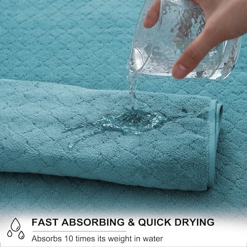 Ycosy 8-Piece Bath Towels Set,2 Oversized Large Bath Towels Sheet,2 Hand Towels and 4 Washcloths - 600 GSM Soft Luxury Towel Set,Highly Absorbent Quick Dry Towel Collection for Bathroom,Hotel and Spa