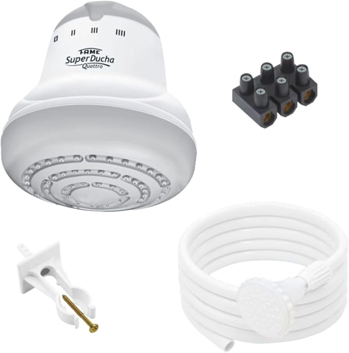 FAME - Electric shower110V - SUPERDUCHA QUATTRO. Tankless Water Heater Electric. 4 temperatures. Calentador de agua electrico - 4400W.