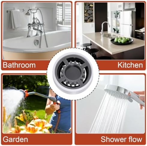 12Pcs Shower Flow Restrictor, Grey Water Flow Reducer Control Value