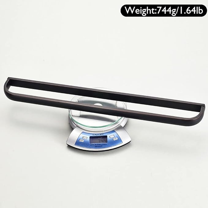 WINCASE Bronze Towel Bar, Oil Rubbed Hand Towel Holder 24 Inch, Bathroom Towel Rack Rod Wall Mount Screw in
