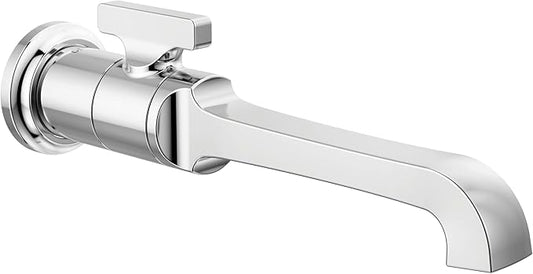 Delta Tetra Wall Mount Bathroom Faucet 1 Hole, Chrome Single Hole Bathroom Sink Faucet for Vanity, Lumicoat Chrome T3589LF-PR-WL (Valve Not Included)