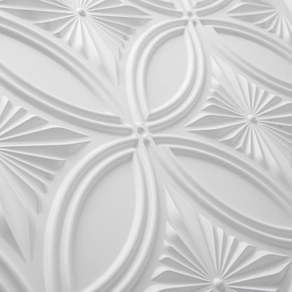 Art3d Decorative PVC Drop Ceiling Tile 2ft x 2ft in White,Glue up Ceiling Panel 24 x 24in.12pcs | Waterproof, Break-Proof, Wipeable Surface, Scratch Resistant, Compatible with Grid System, Ideal for Commercial Spaces